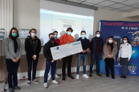 Photo remise de Prix Concours Addictions AFT 2021 aux élèves du Lycée Jehan de Beauce