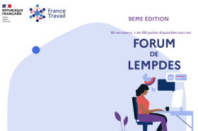 Affiche du forum de l'emploi de LEMPDES
